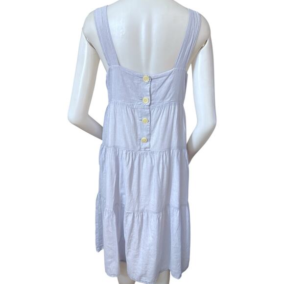 Madewell Light Gray Midi Dress - Picture 3 of 11